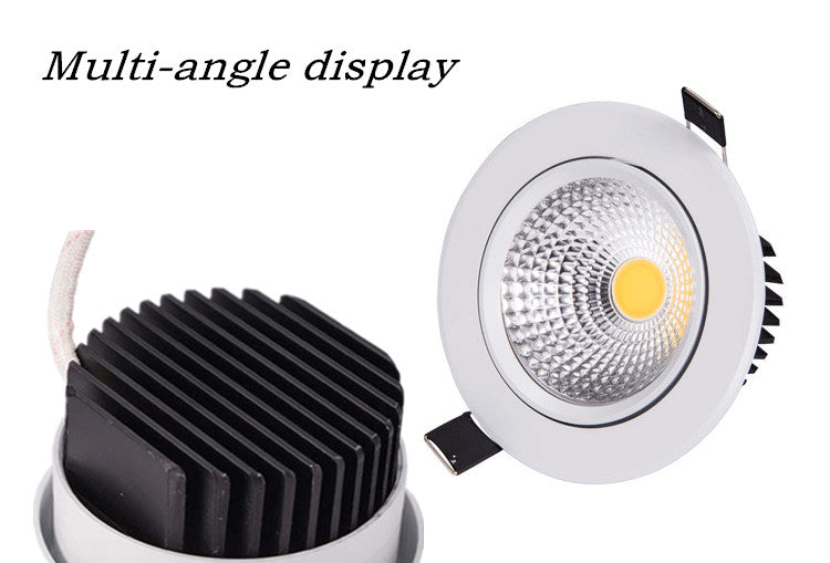 Dimmable Led downlight light COB Ceiling Spot Light 3w 5w 7w 9w 12w 15w 85-265V ceiling recessed Lights Indoor Lighting