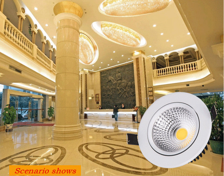 Dimmable Led downlight light COB Ceiling Spot Light 3w 5w 7w 9w 12w 15w 85-265V ceiling recessed Lights Indoor Lighting