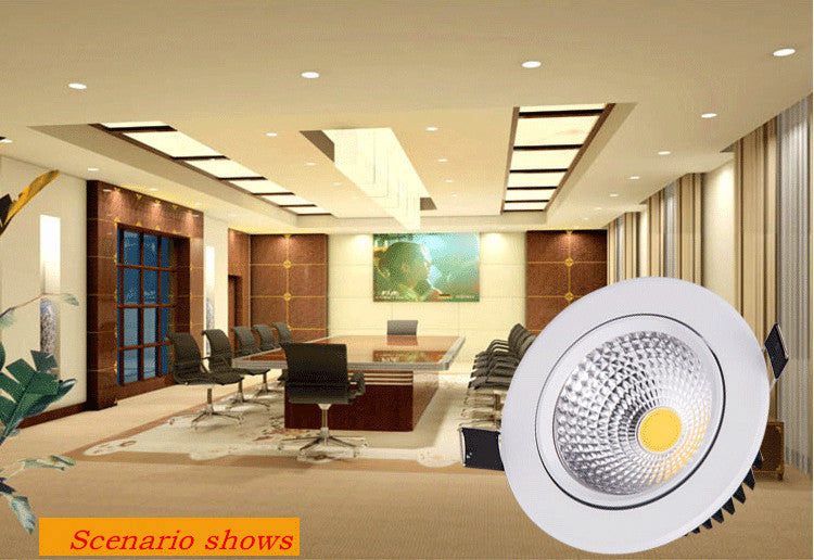 Dimmable Led downlight light COB Ceiling Spot Light 3w 5w 7w 9w 12w 15w 85-265V ceiling recessed Lights Indoor Lighting