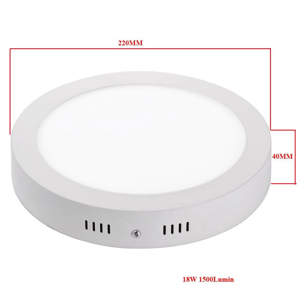Panel Light Led Round Square Surface Mounted 6W 12W 18W Led Downlight Lampara Techo Downlight AC90-260V Driver