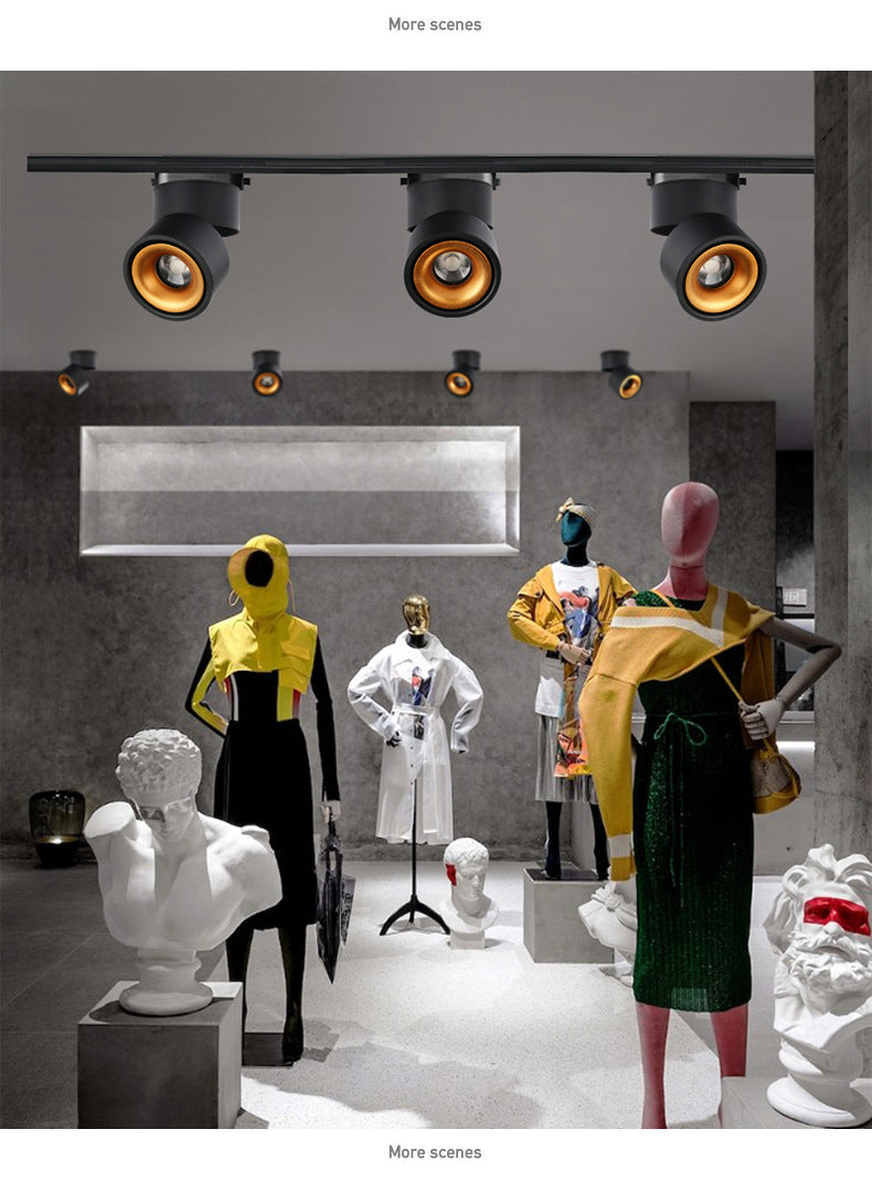 BRGT LED Spot Lights Surface Mounted Ceiling Lamp 5W7W12W Downlight Foco Foldable Track Light For Kitchen Store Indoor Lighting