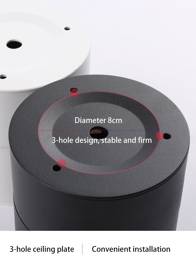 BRGT LED Spot Lights Surface Mounted Ceiling Lamp 5W7W12W Downlight Foco Foldable Track Light For Kitchen Store Indoor Lighting