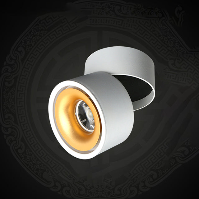 BRGT LED Spot Lights Surface Mounted Ceiling Lamp 5W7W12W Downlight Foco Foldable Track Light For Kitchen Store Indoor Lighting