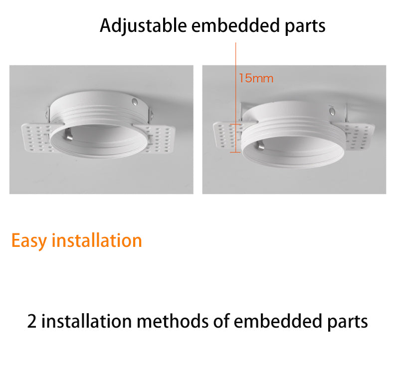BRGT Borderless LED Spot Light Recessed Downlight Narrow Ceiling Lights Focus Lamp 220V For Kitchen Living Room Indoor Lighting