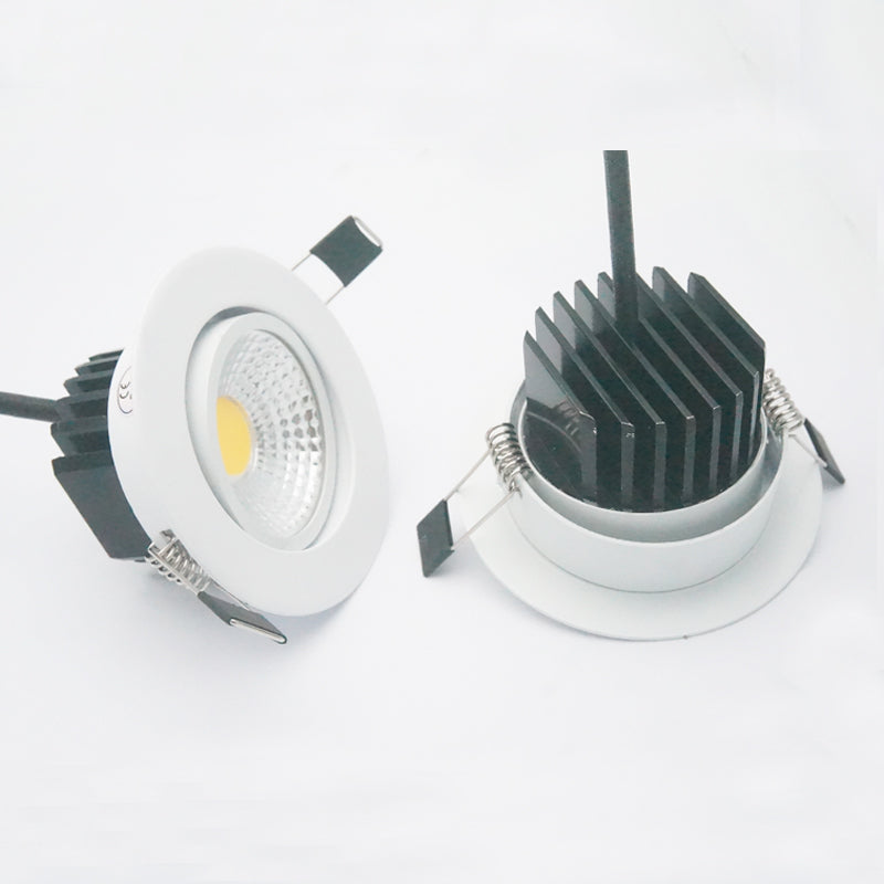 Dimmable LED Downlight 110v 220v Spot LED 5W 7W 9W 12W Dimmable cob LED Spot Recessed down lights white