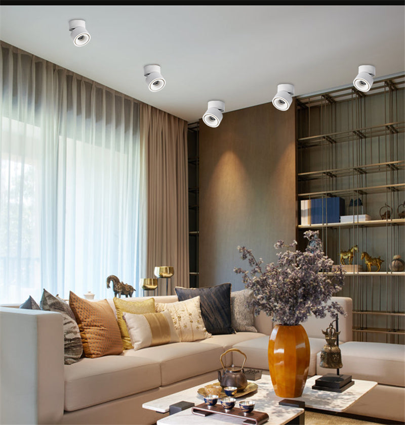 led downlight Surface mounted AC85-265V Adjustable 90 degrees 5W/7W/12W Spot light 360 Rotatable led lamp LED Ceiling Lamp