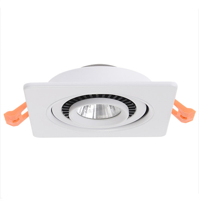 Dimmable Embedded Square Double LED Downlight 10w 14w 20w 30w White Shell Cob Ceiling Warm White AC85-265V