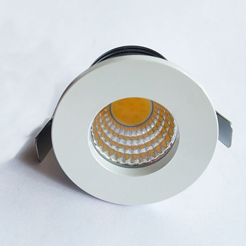 Mini LED Downlight COB 3W Cut Hole 30mm Black White Silver Body AC12V 110V 220V Dust-proof Anti-fog LED Spot Downlights