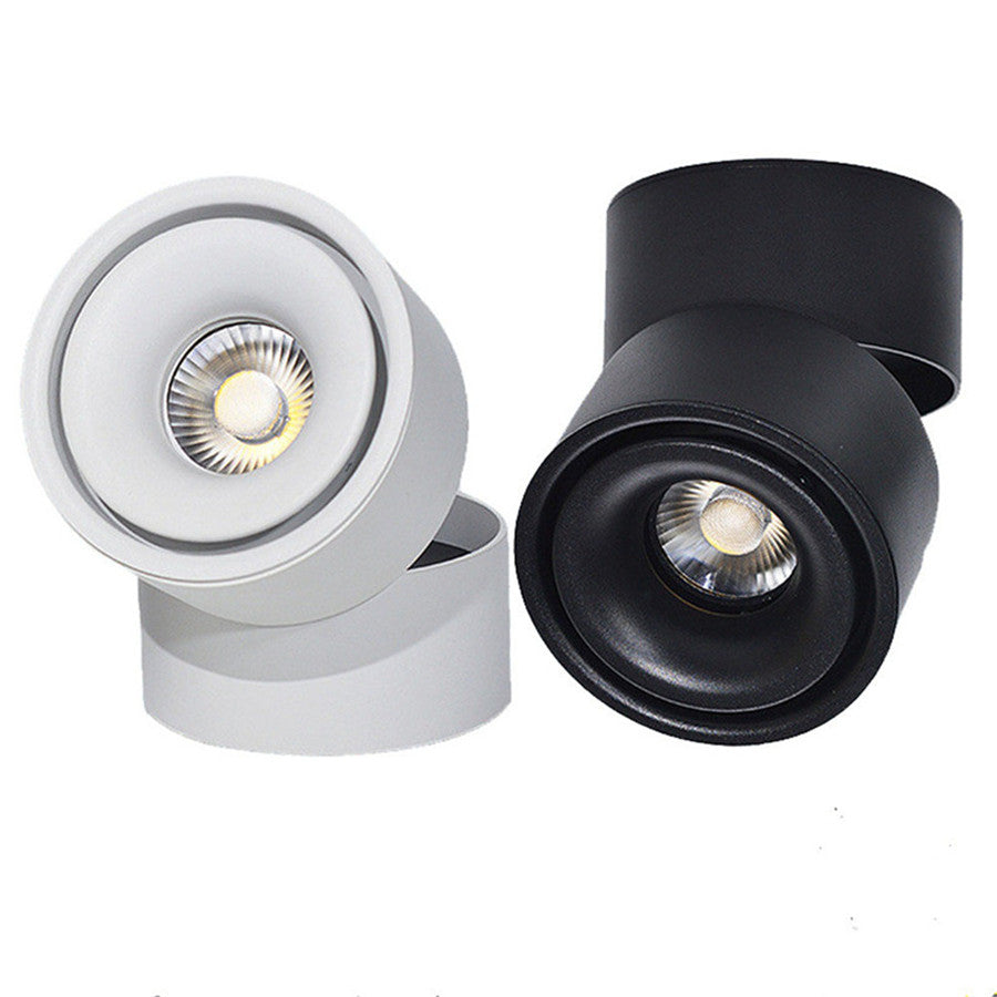 Surface Mounted LED Spot Light 360° Adjustable Ceiling Downlight Kitchen Living Room 10W 12W Shop Cabinet Light Wall Light