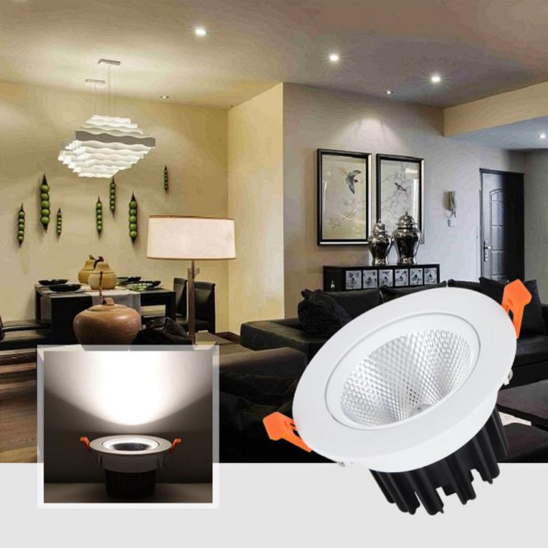 ZigBee Tuya Dual Color Temperature Smart Spotlight 12W LED Ceiling Downlight Light APP Remote Control Bedroom Indoor Lighting