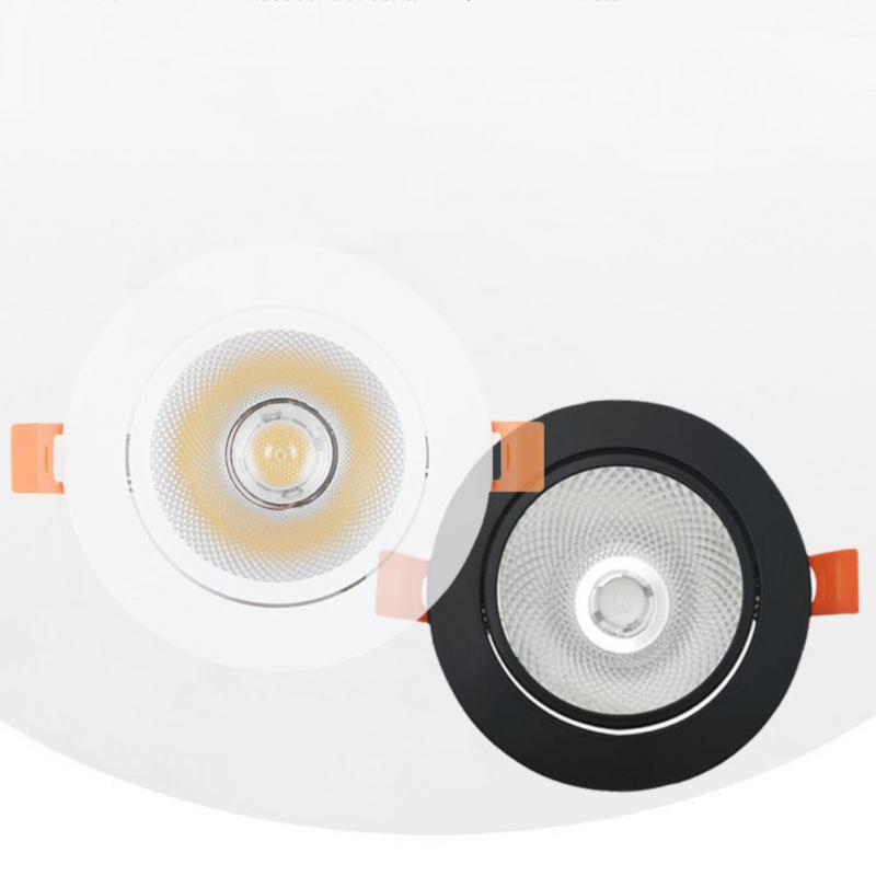 ZigBee Tuya Dual Color Temperature Smart Spotlight 12W LED Ceiling Downlight Light APP Remote Control Bedroom Indoor Lighting