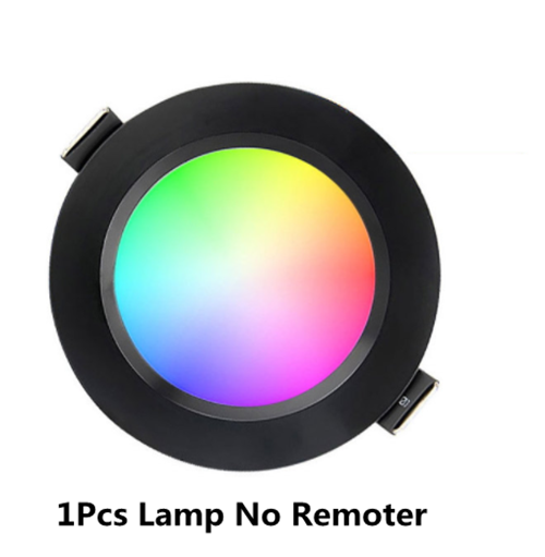 LED Down light 9W RGB with Remote Control Ceiling Indoor Lights Dimmable Spot Lamp Waterproof 220V Ceiling Recessed Downlights