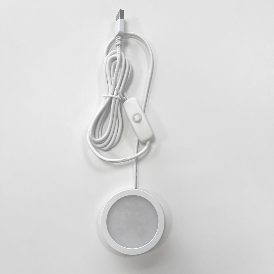 etrnLED USB 3W LED Mini Spotlight Slim Surface Mounted Downlight Wine Cabinet Wardrobe Ceiling Counter Indoor Spot with Switch