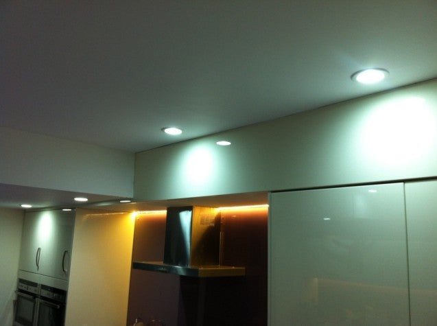 New LED Frosted Downlight Polished Silver Recessed 10pcs/lot 7w Ceiling Lamp 85-265V downlights living room