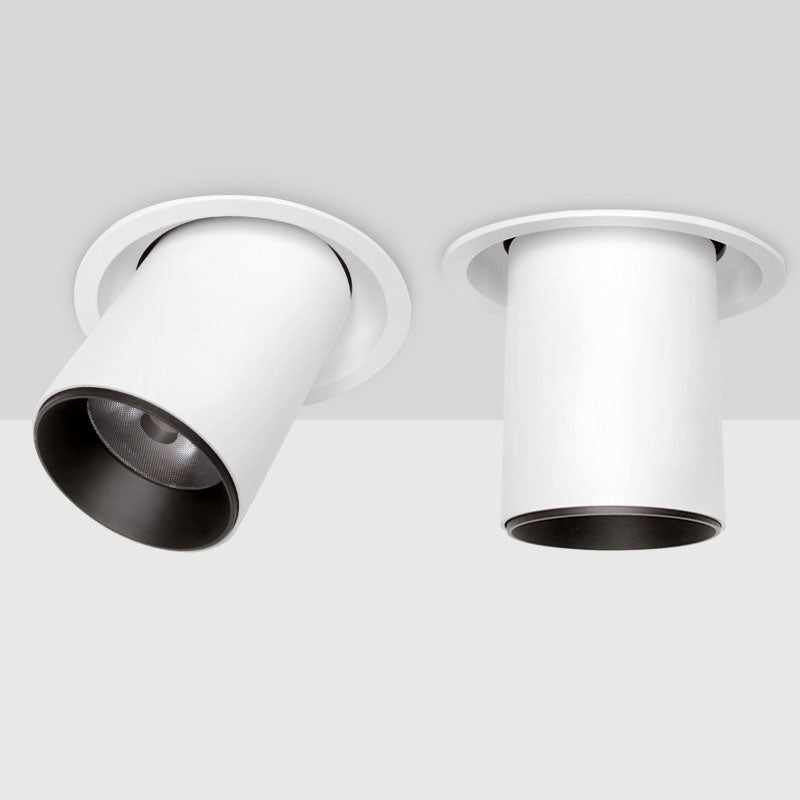 Nordic Foldable LED Ceiling Recessed Light 9W 12W LED Spot Lights Living room TV background wall Aisle Ceiling COB Downlight