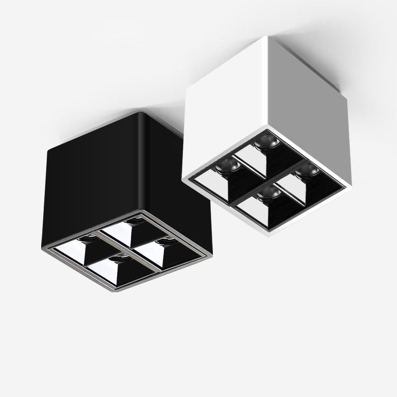 Modern Design Square Ceiling Lights Downlight Anti-glare 8W Spot Light Surface Mounted Light AC90-260V Bedroom Living Room