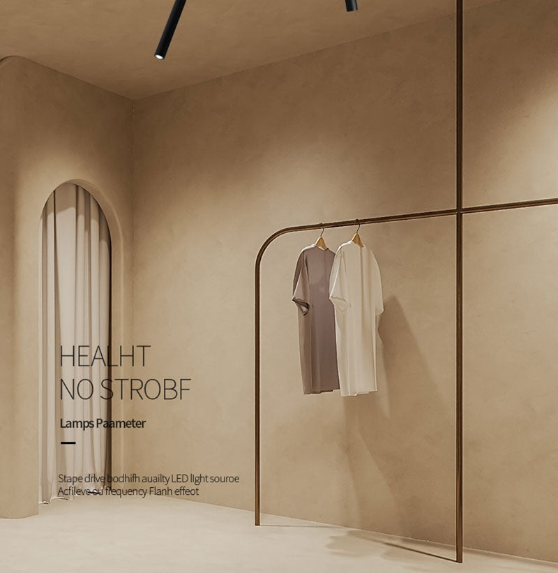 QIUBOSS Dimmable LED Spotlights AC220V Led Recessed Downlight Long Cylinder Ceiling lamp 7W Background Lighting Light for Indoor