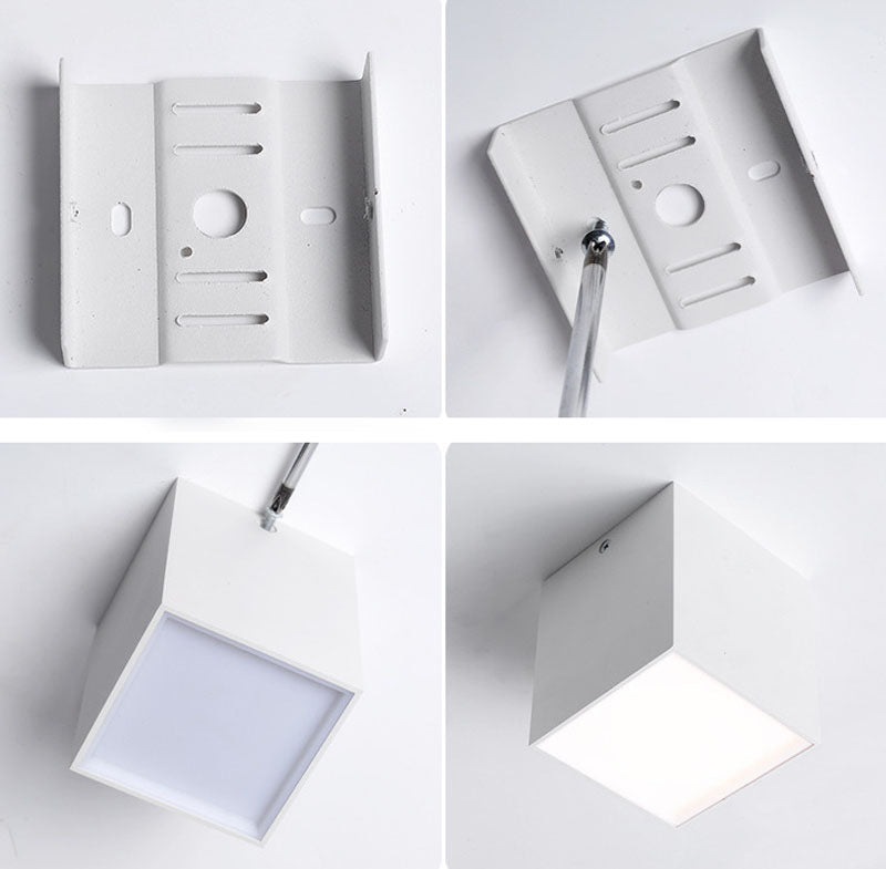 Surface Mounted Quare 9W 12W 15W 20W 25W 30W LED Cube Ceiling Downlight for Room/Corridor/Hallway COB Spot light indoor lighting