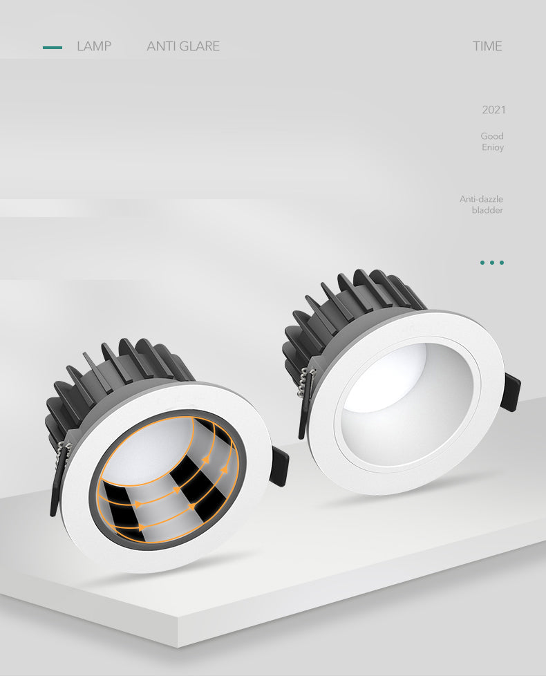 Saiyo LED Downlight SMD Recessed IP65 For Bathroom Hotel House Kitchen Embedded SMD Anti-glare Ceiling lamp