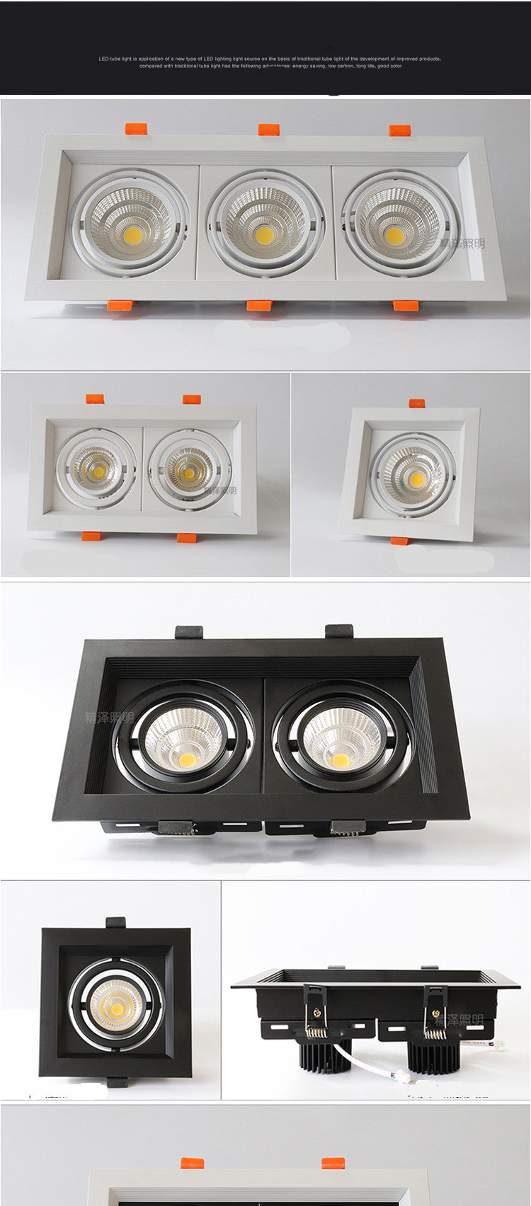 Dimmable Led downlight light COB Ceiling Spot Light 10w 20W 30W ceiling recessed Lights Indoor Lighting AC110V-220V