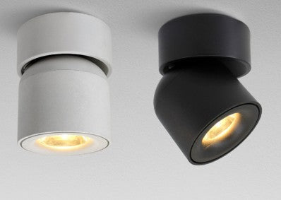 Led ceiling mounted downlight can be adjusted 90 degrees Nordic spotlight 7W 12W for indoor hall, living room AC 90-260V