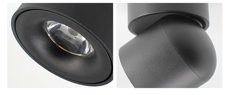 Led ceiling mounted downlight can be adjusted 90 degrees Nordic spotlight 7W 12W for indoor hall, living room AC 90-260V