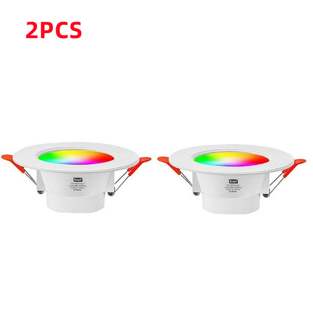 DE.SOUL LED Downlights Bluetooth Smart Life Ceiling Dimmable Spot lamp Led 10W 220V 85~265V RGB Change Warm/Cool light