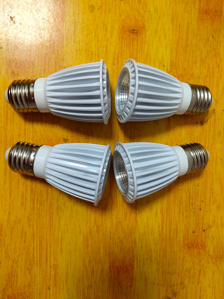 High CRI RA 95+ E27 7W COB LED Bulb Lamp LED Spotlight Downlight Lamp AC85V-265V Warm White 3000K for Dining Room Kitchen Coffee