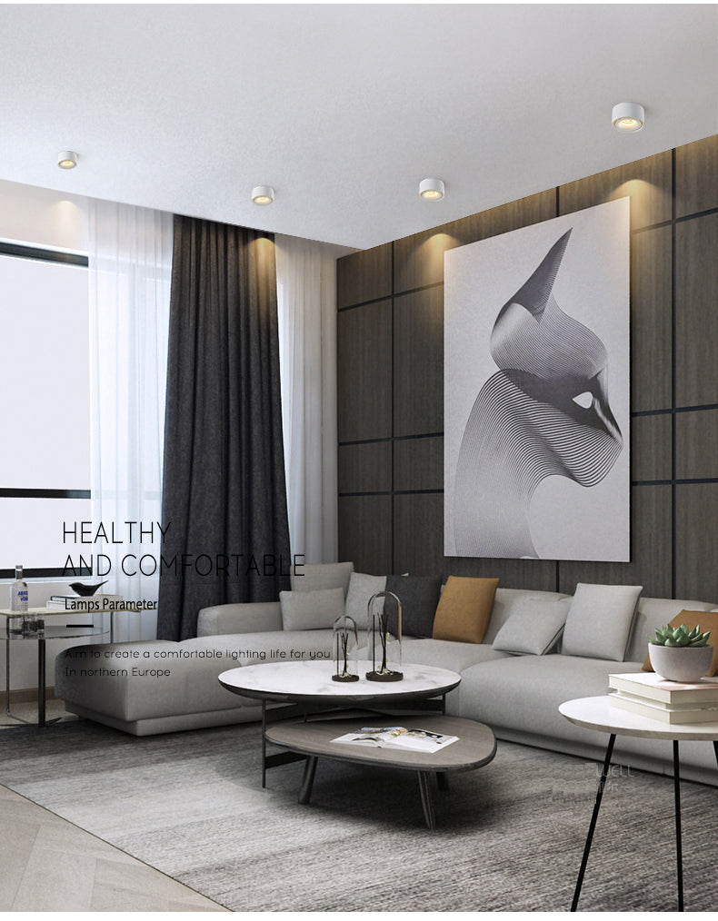 Led Downlight 220v Foldable Spot Light 10W 15W Surface Mounted LED Ceiling Spots Lamp For Home Bathroom Kitchen Indoor Lighting