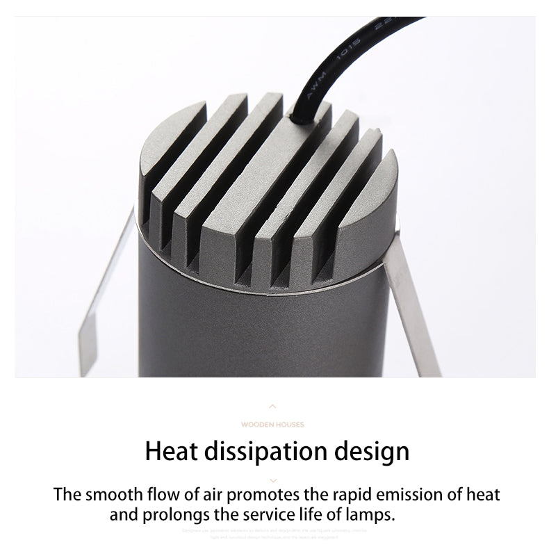 BRGT Led Mini Spot Lights Small Downlight Embedded Focos 2W 5W 7W Starlight Ceiling Lamp For Cabinet Display Wine Indoor Lighting