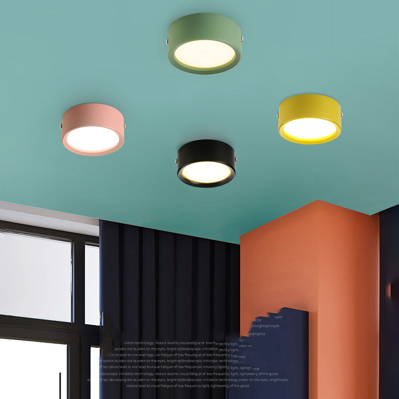 Surface Mounted LED Downlight 7W 9w 12W Ultra Thin Driverless Ceiling Lamps cob led spot lights 220V Ceiling Fixtures Lighting