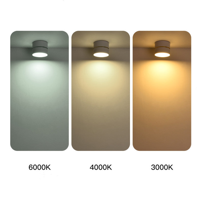 LED surface mounted downlight bedroom corridor aisle household light luxury entry light cloakroom simple modern living room spot