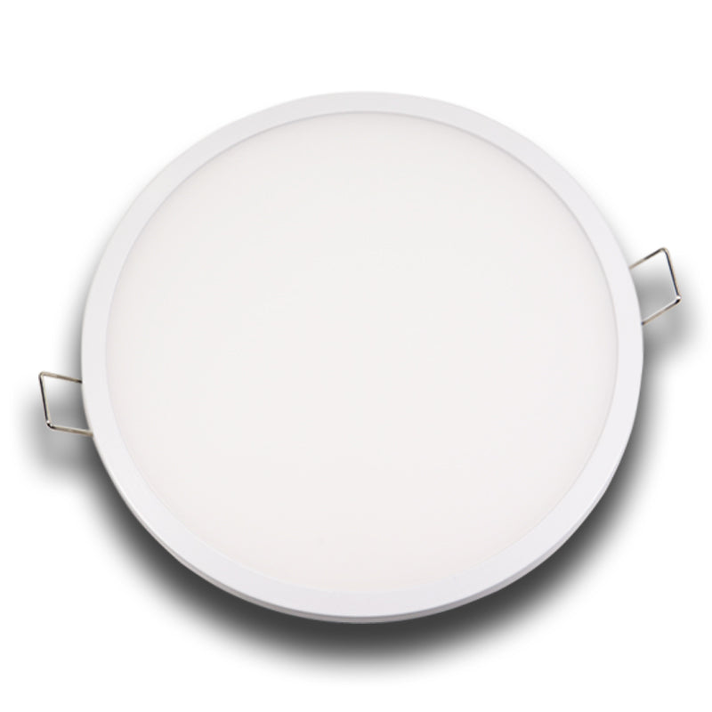 Ultra-narrow edeg led round square panel light led downlight 8w 16w 22w 30w conceal driver with snap-fit design