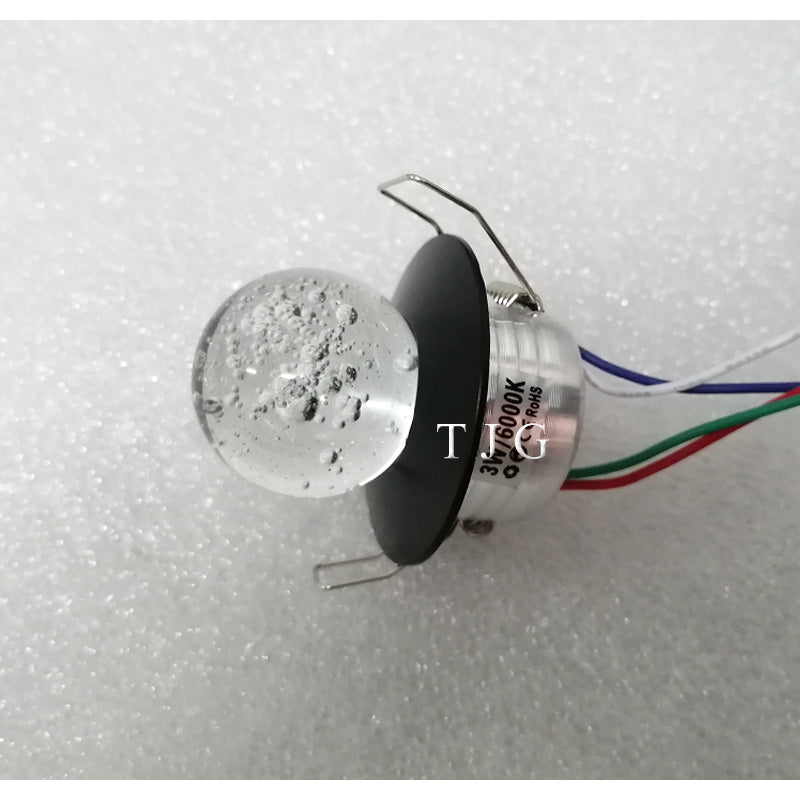 LED Ceiling Lamp Down Lights 3W RGB With Remote Recessed light Bulbs AC220V 3W Downlight Birthday party Colorful lights