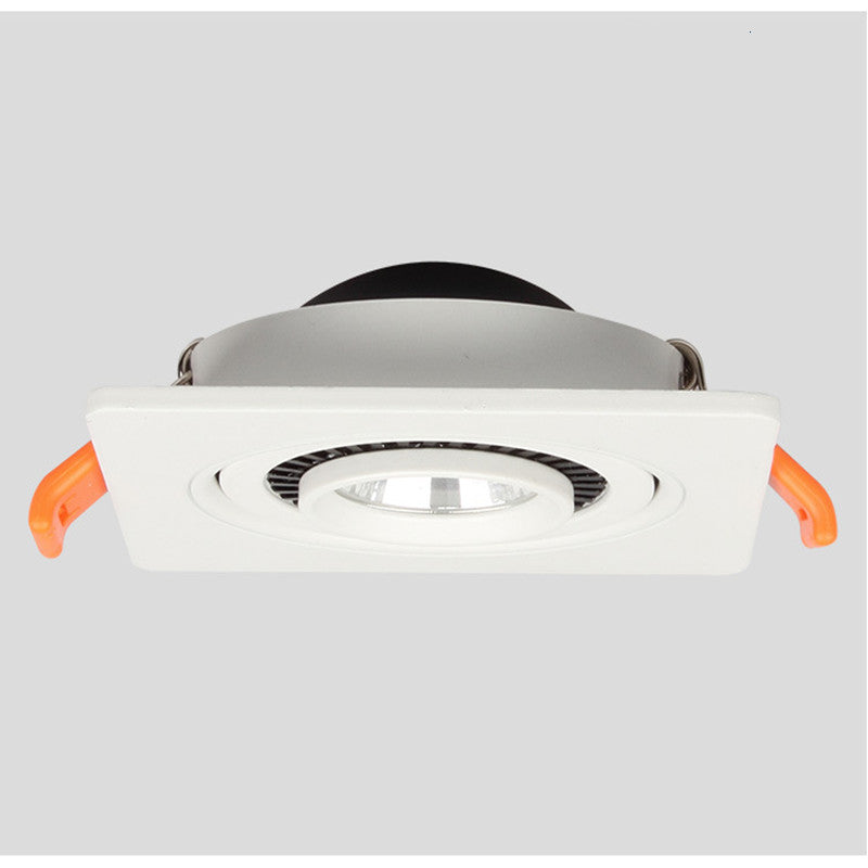 Square 360 Angle Adjustable LED COB Recessed Downlight Black/White 5W 7W 10W 12W 15W LED Ceiling Spot Light Pic Background