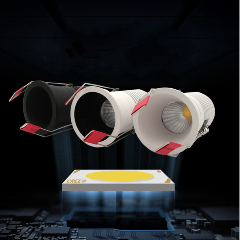 New LED Ceiling COB Downlight Dimmable ac110-240V 5W 7w 9W Recessed Led ceiling lamp Spot light Bulbs Indoor Lighting