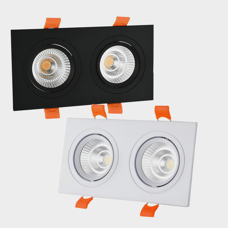 Square Recessed Dimmable COB LED Downlights 7W 9W 12W 18W 24W LED Ceiling Spot Lights 110-240V LED Ceiling Lamps Indoor Lighting