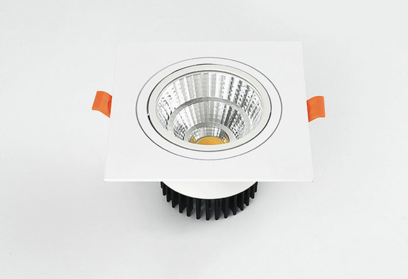 Square Recessed Dimmable COB LED Downlights 7W 9W 12W 18W 24W LED Ceiling Spot Lights 110-240V LED Ceiling Lamps Indoor Lighting