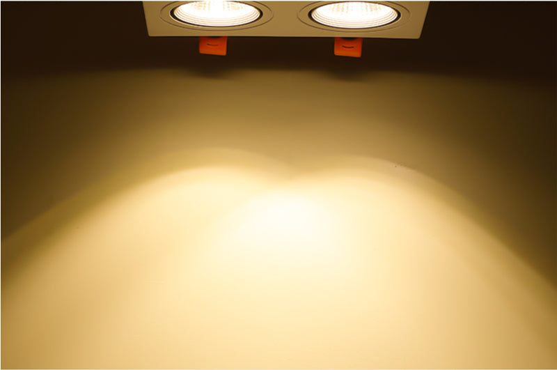 Square Recessed Dimmable COB LED Downlights 7W 9W 12W 18W 24W LED Ceiling Spot Lights 110-240V LED Ceiling Lamps Indoor Lighting