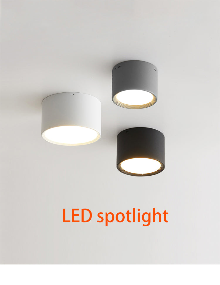 BRGT LED Surface Mounted Downlight 5W 7W 9W 12W SMD Ceiling Lamp Round Spot Lights AC85-265V Focos For Home Shop Indoor Lighting