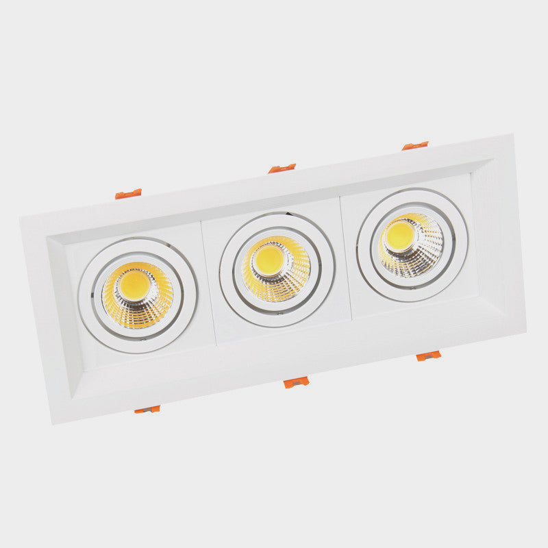 Square Recessed Dimmable COB LED Downlights 10W 20W 30W LED Ceiling Spot Lights AC85-265V LED Ceiling Lamps Indoor Lighting