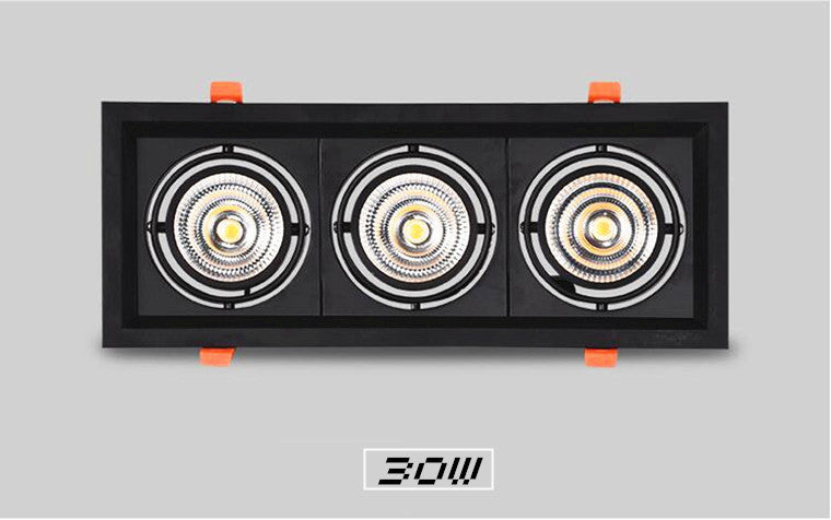 Square Recessed Dimmable COB LED Downlights 10W 20W 30W LED Ceiling Spot Lights AC85-265V LED Ceiling Lamps Indoor Lighting