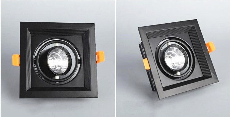 Square Recessed Dimmable COB LED Downlights 10W 20W 30W LED Ceiling Spot Lights AC85-265V LED Ceiling Lamps Indoor Lighting