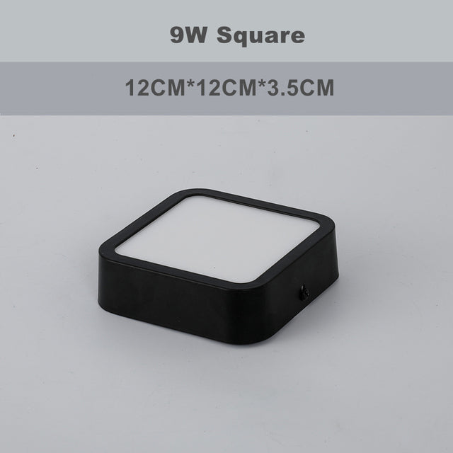 Round Square Panels Light Surface Mounted LED Ceiling Downlight Aisle Corridor Porch Ceiling lamp 6W 9W 12W 18W 24W