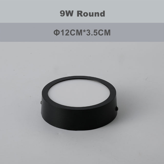 Round Square Panels Light Surface Mounted LED Ceiling Downlight Aisle Corridor Porch Ceiling lamp 6W 9W 12W 18W 24W