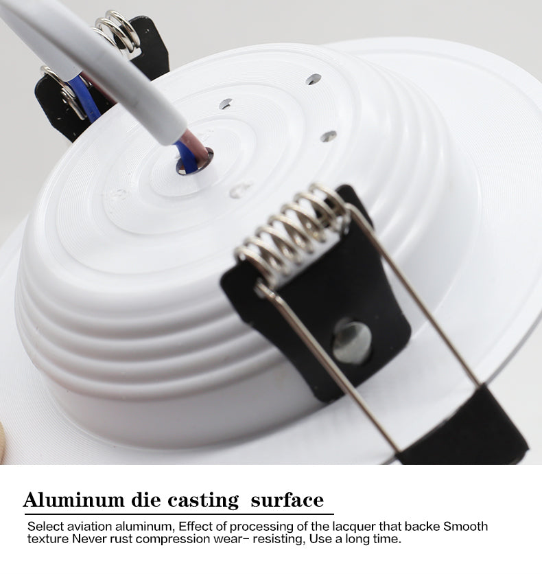 LED Downlight 7W 9W 12W 15W 18W Round Recessed Lamp AC 220V 10pcs Downlight Home Decor Bedroom Kitchen Indoor Spot Lighting