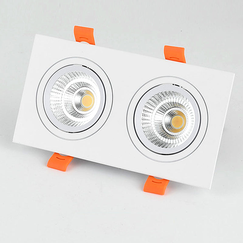 Square Recessed Dimmable COB LED Downlights 7W 9W 12W 18W 24W LED Ceiling Spot Lights 110-240V LED Ceiling Lamps Indoor Lighting