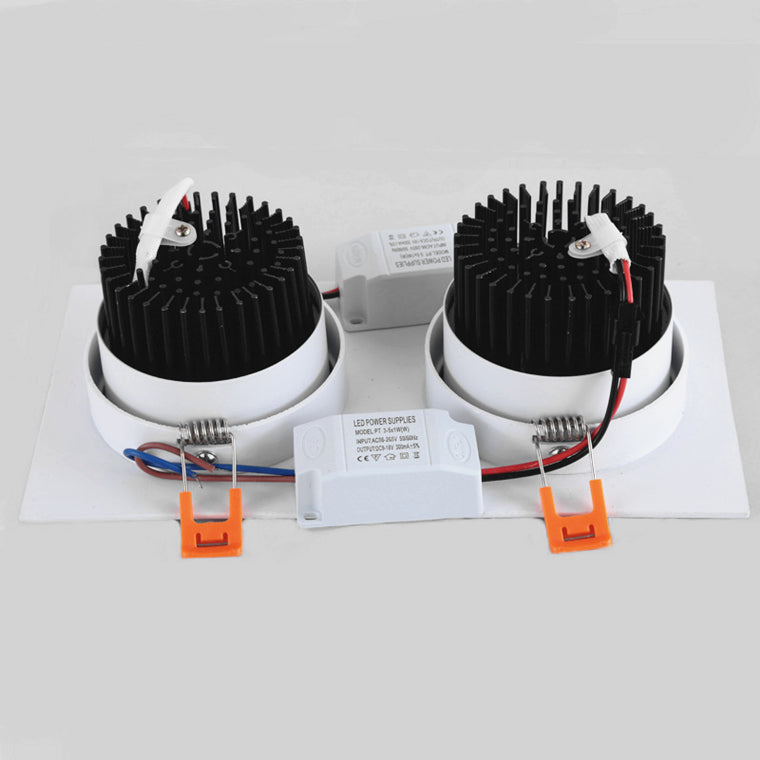 Square Recessed Dimmable COB LED Downlights 7W 9W 12W 18W 24W LED Ceiling Spot Lights 110-240V LED Ceiling Lamps Indoor Lighting