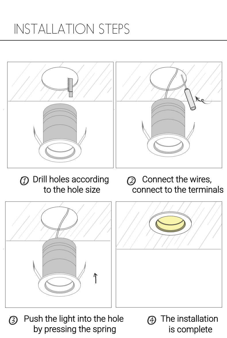Anti-Glare Recessed Led Ceiling Downlight 3W 5W 7W 12W Under Cabinet Closet Dining Living Room Home Mini Spotlight Fixture Lamps