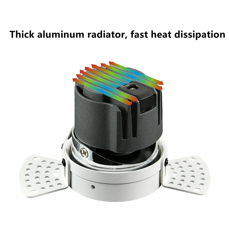 Honeycomb Nest Anti Glare Lens COB Recessed Downlight 15W Dimmable 110V 220V Round LED Ceiling Spot Light 24° Pic Background